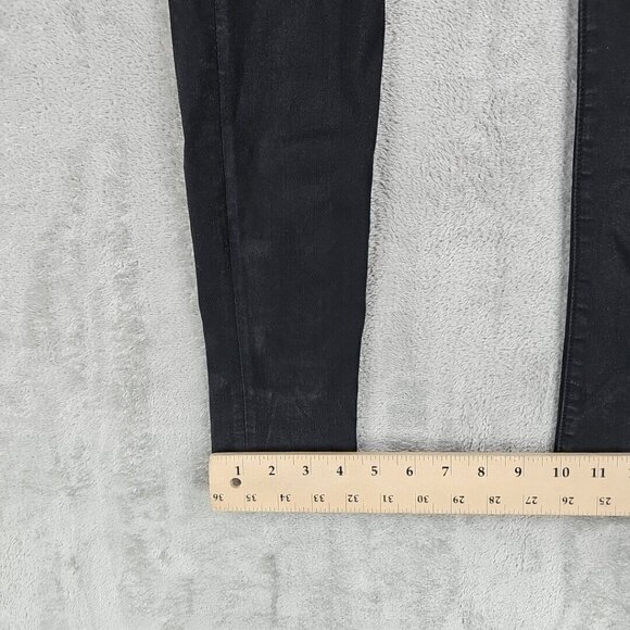 Rag & Bone Jeans Womens Size 26 Coated Black Skinny Ankle Zip Pintuck Stretch - Picture 10 of 11